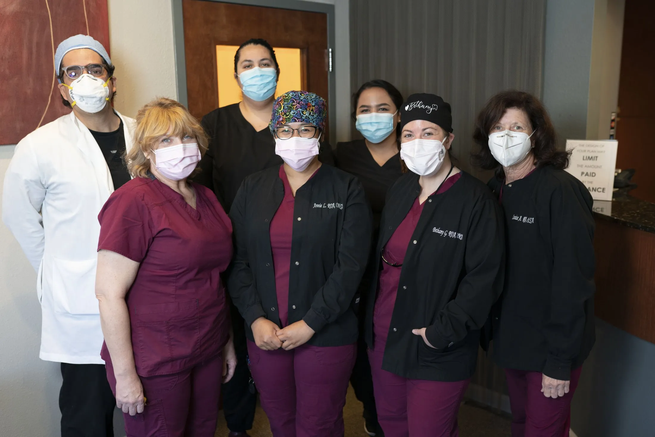 Oral Surgeon, Dr. Massoomi and staff members